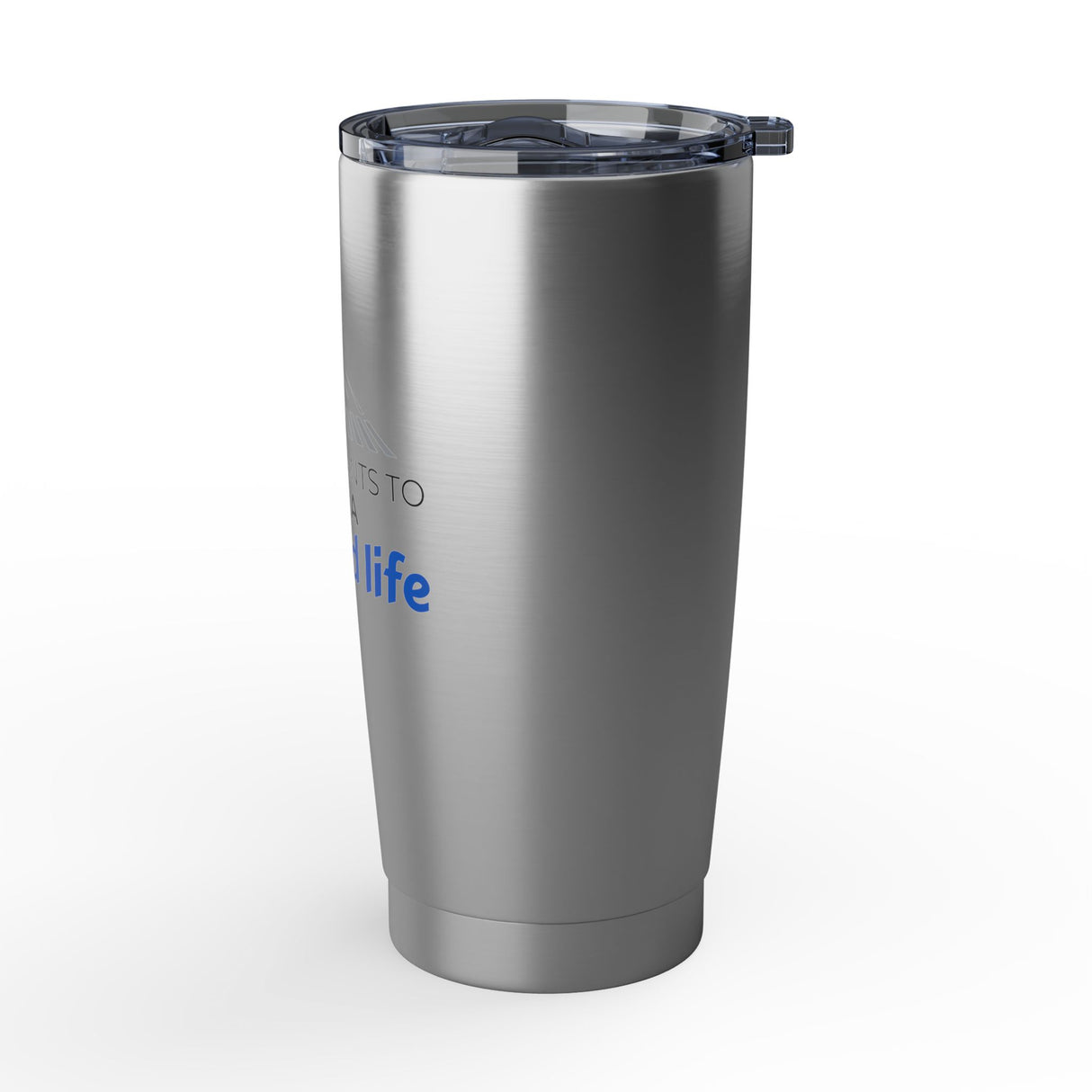 "No One Wants to Lead a Scripted Life" 20oz Silver Tumbler