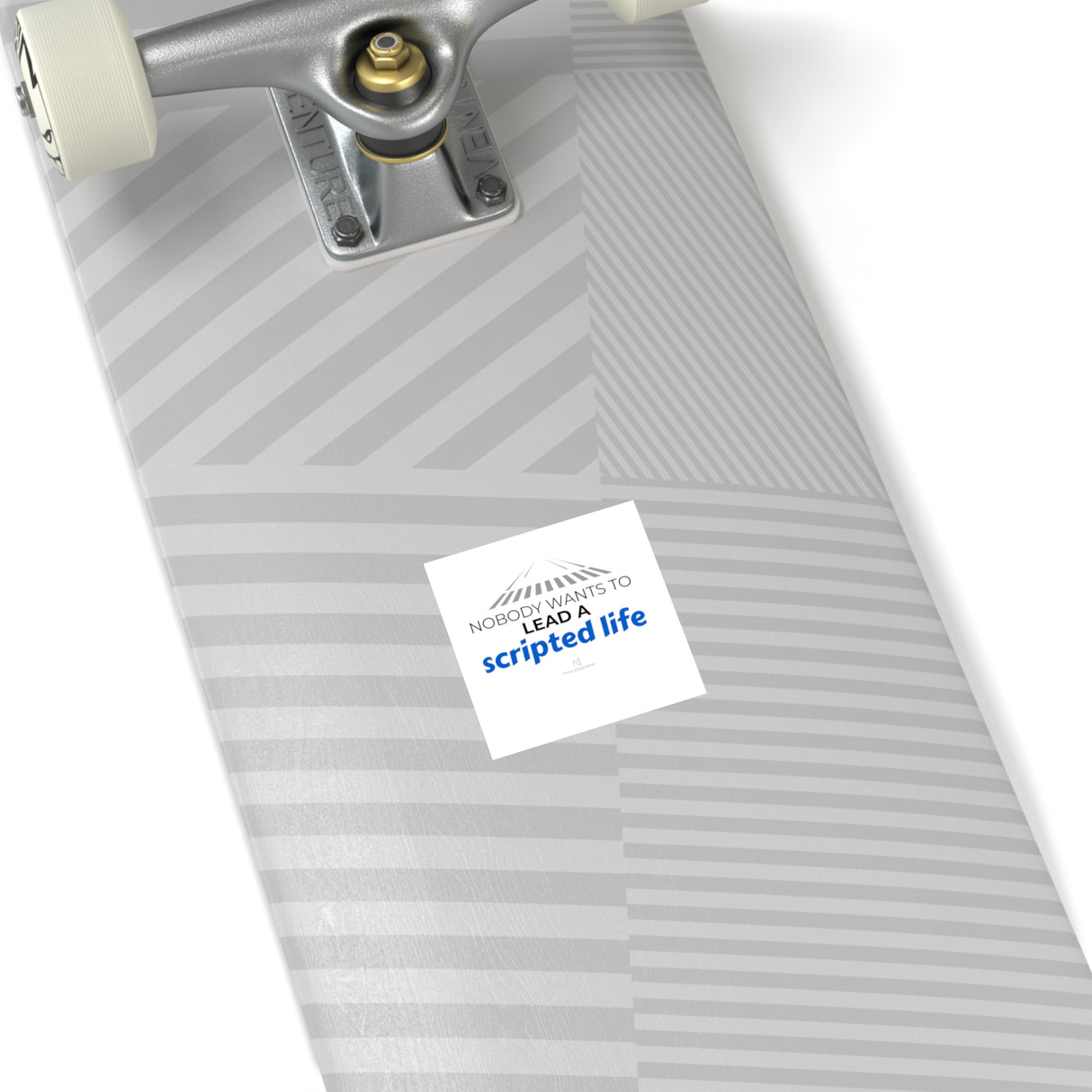 "Scripted Life" Square Stickers, Indoor/Outdoor