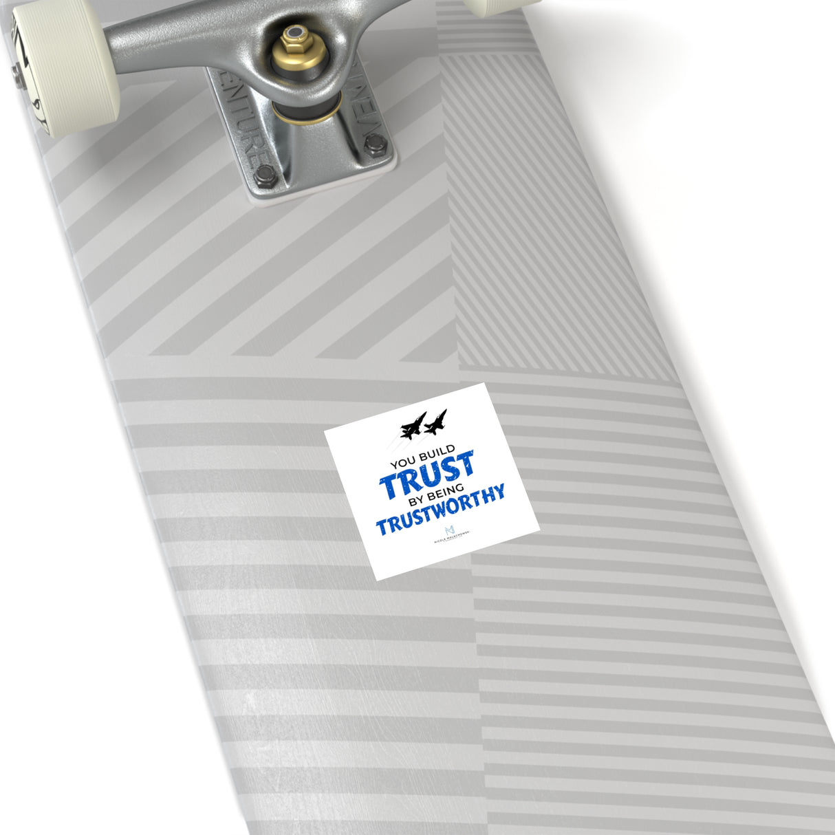 "Trustworthy" Square Stickers, Indoor/Outdoor