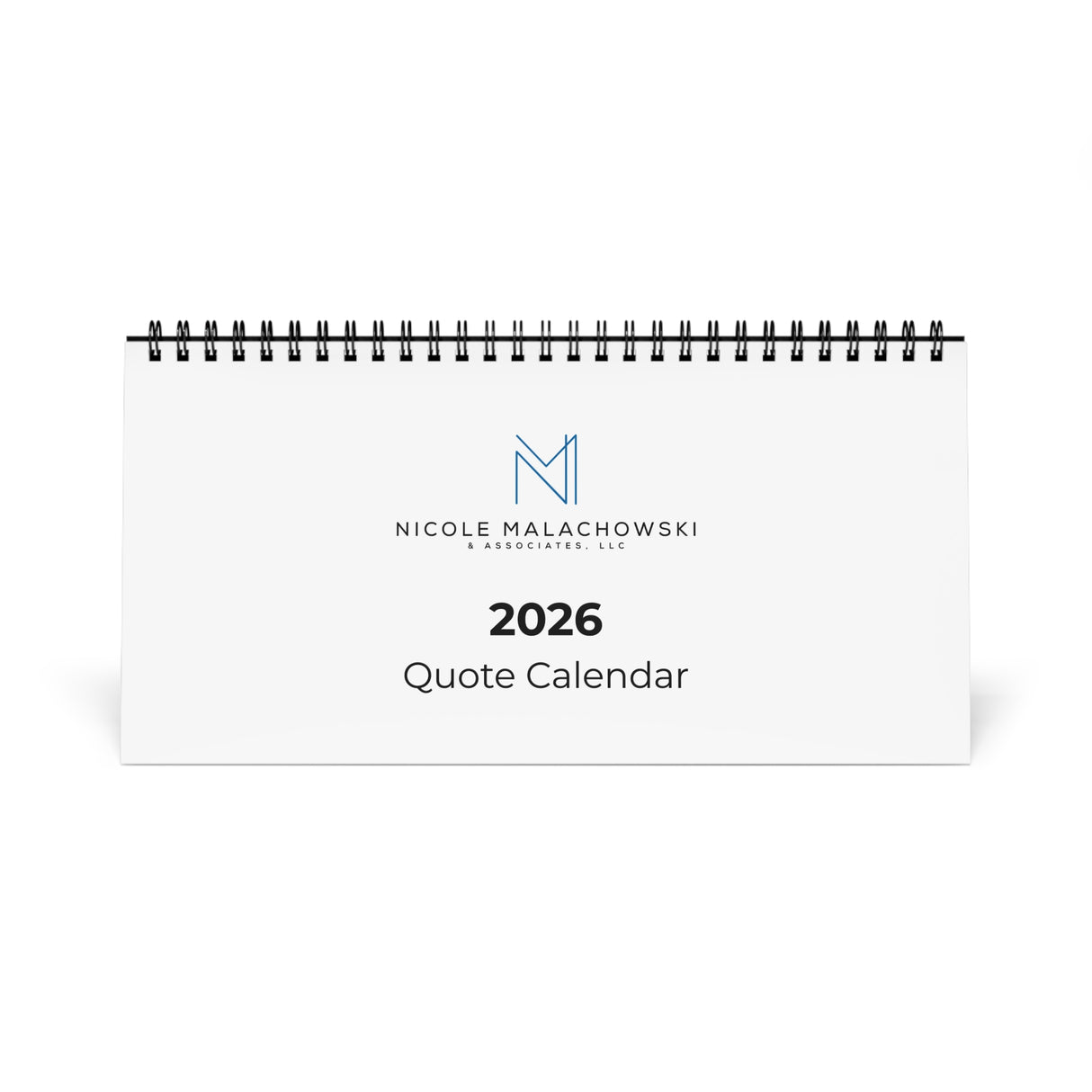 Desktop Quote Calendar 2026 — Corporate Logo Desk Calendar