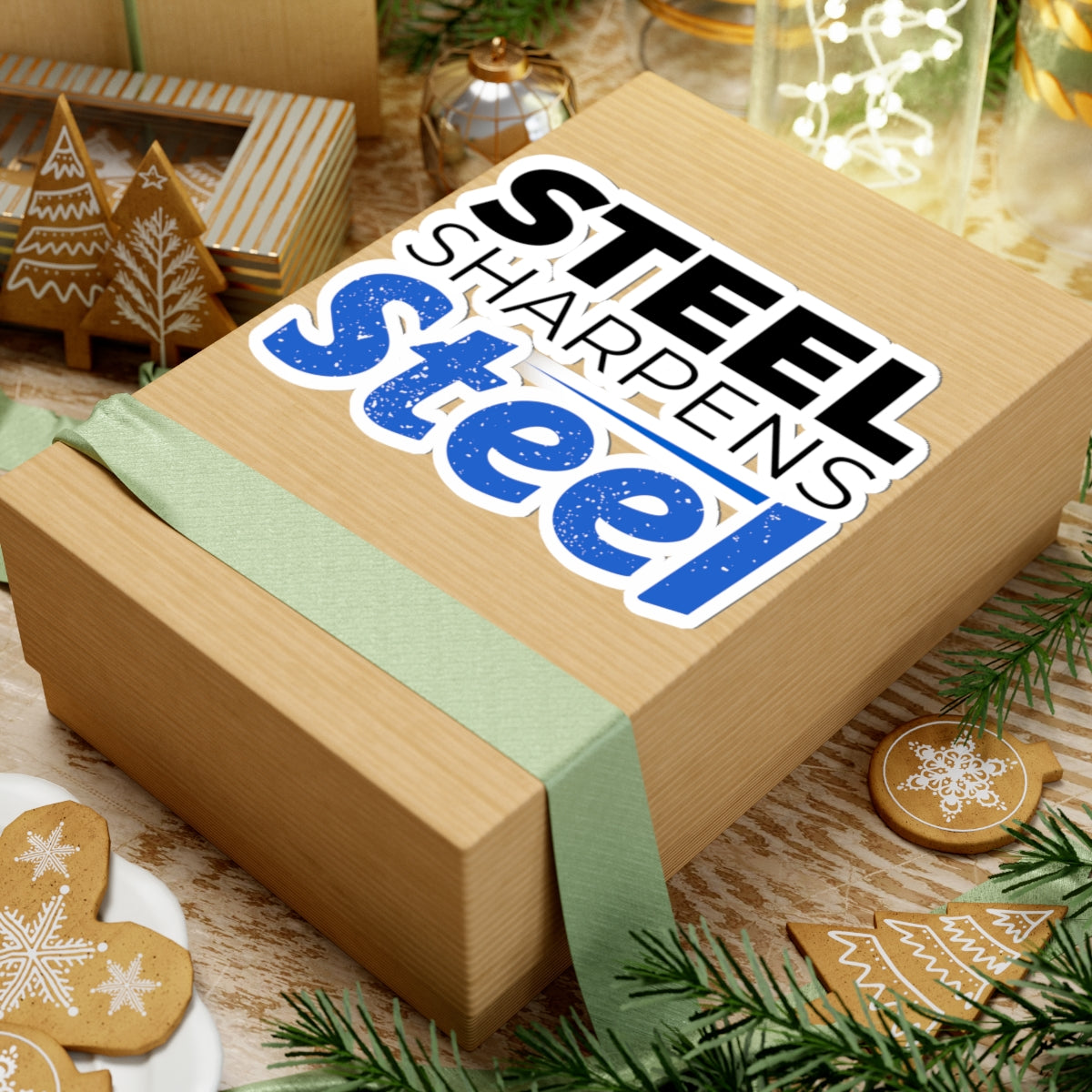 "Steel Sharpens Steel" Kiss-Cut Sticker