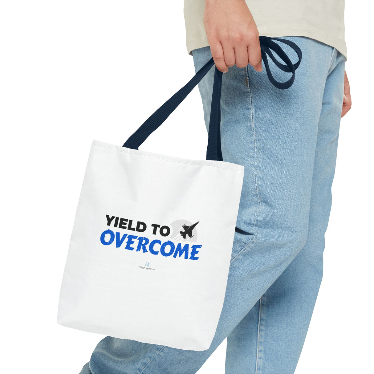 "Yield To Overcome" Reusable Shopping Tote Bag
