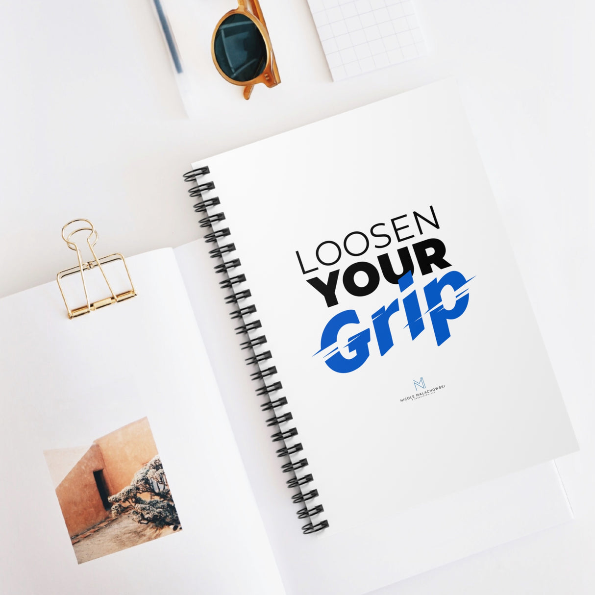 "Loosen Your Grip" Spiral Notebook