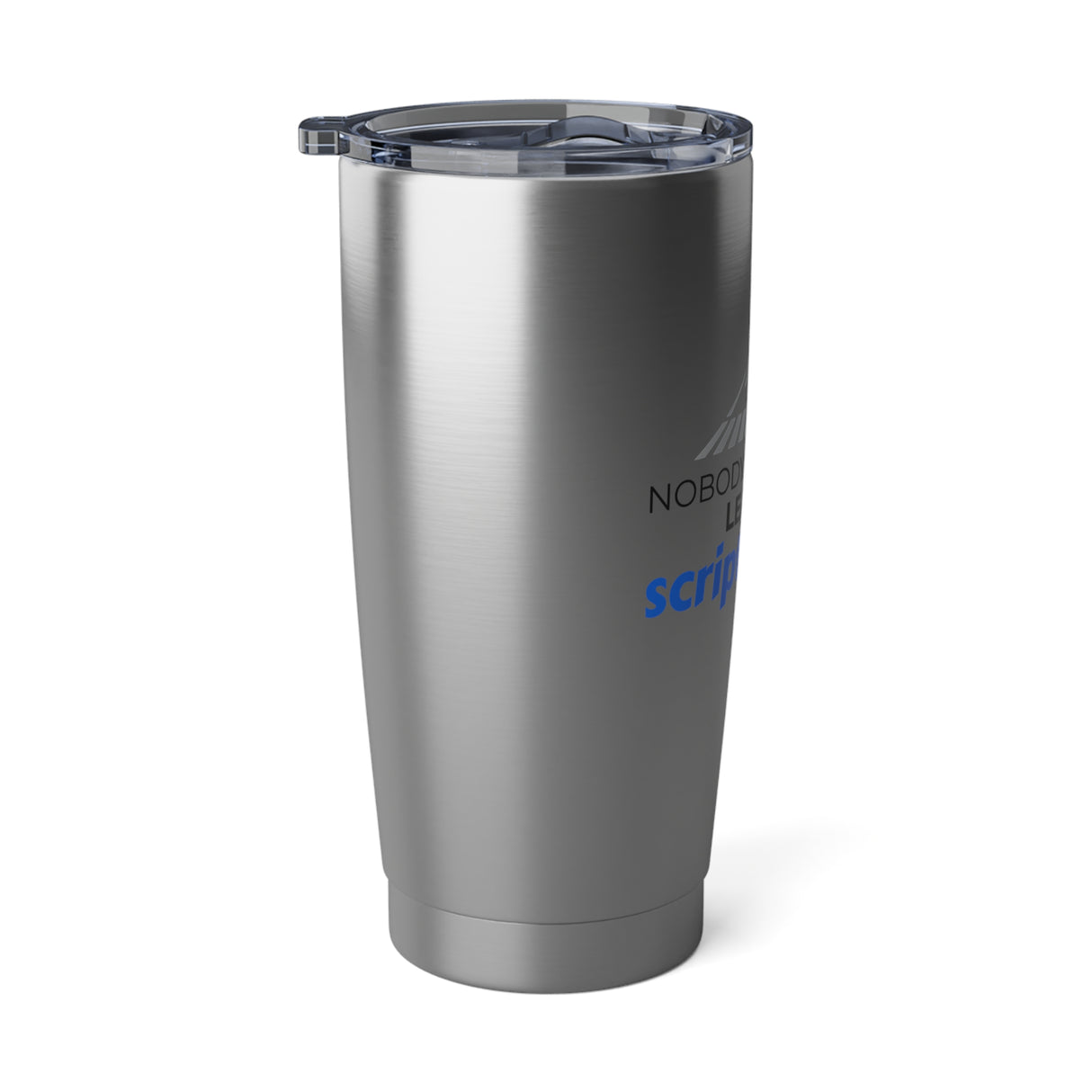 "No One Wants to Lead a Scripted Life" 20oz Silver Tumbler