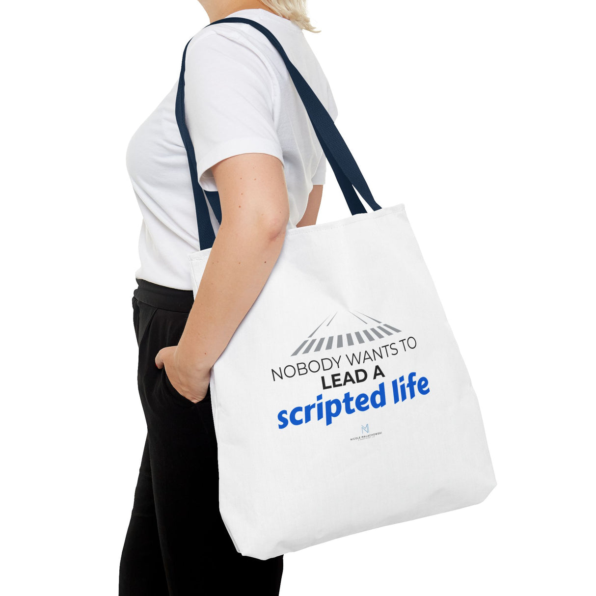 "Scripted Life" Reusable Shopping Tote Bag