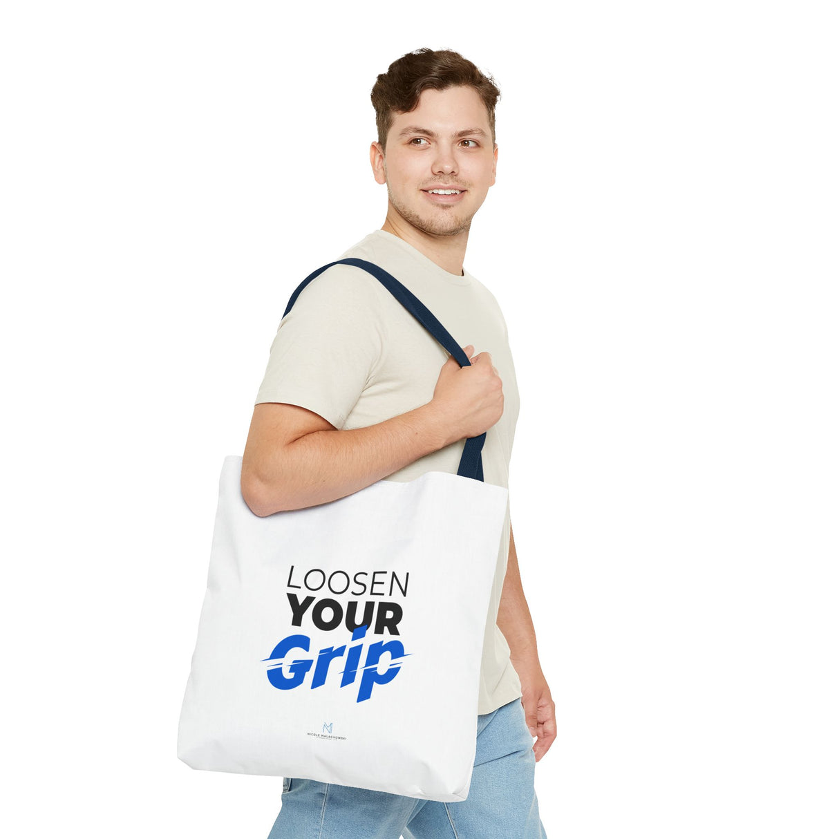 "Loosen Your Grip" Reusable Shopping Tote Bag