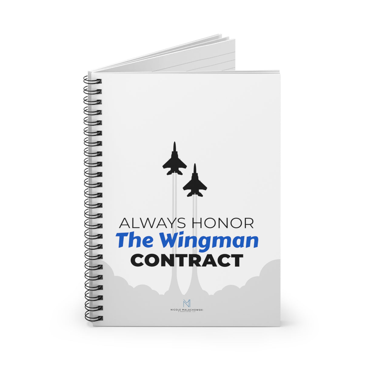 "The Wingman Contract" Spiral Notebook