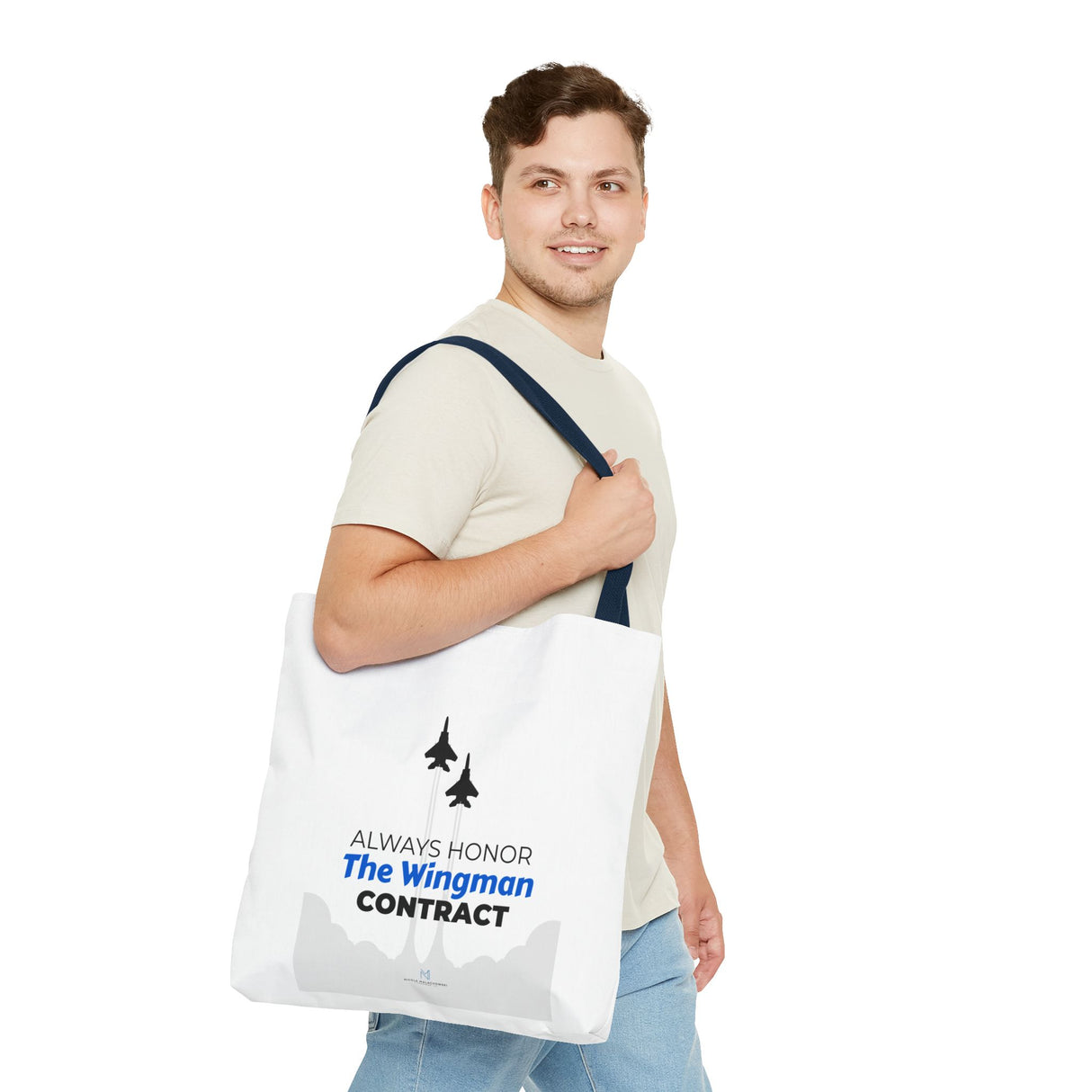 "The Wingman Contract" Reusable Shopping Tote Bag