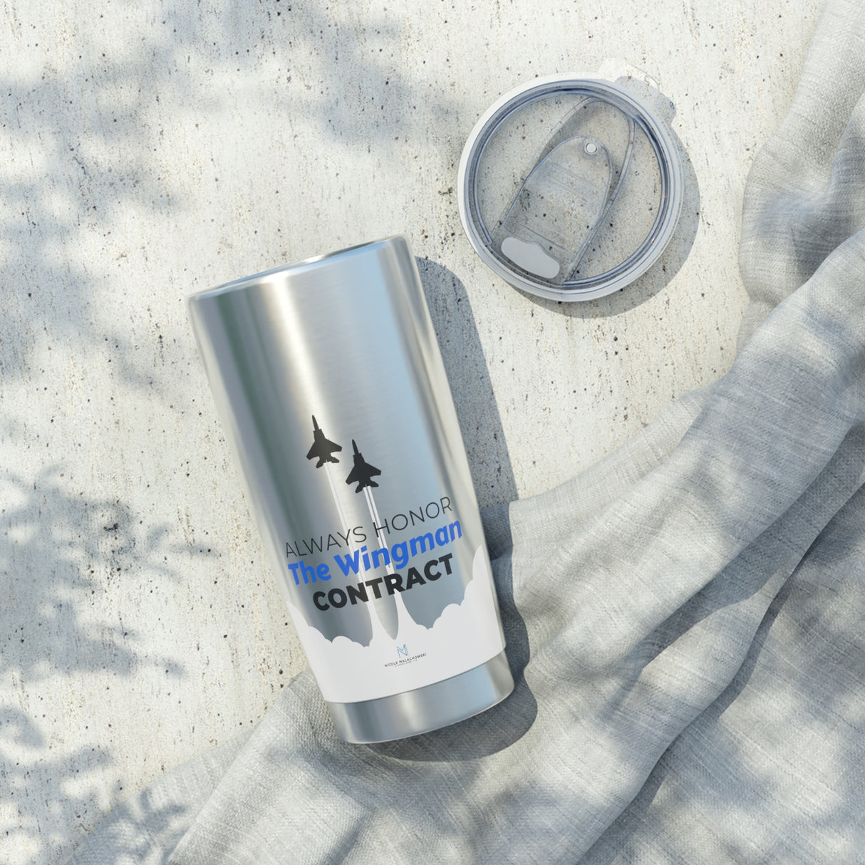 "Wingman Contract" 20oz Silver Tumbler
