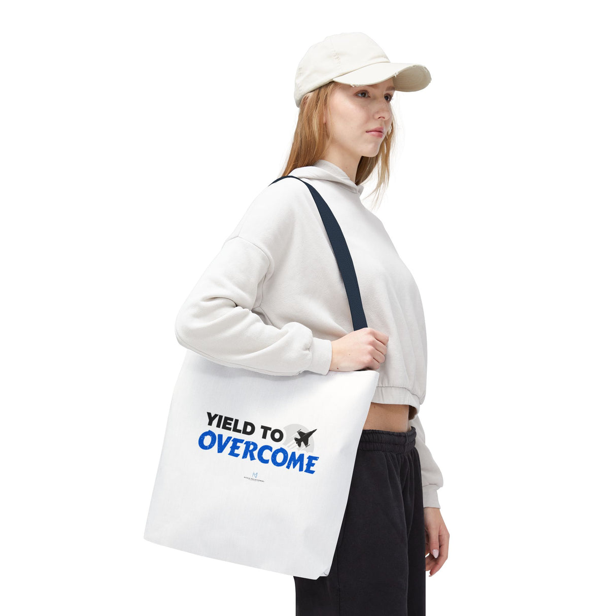 "Yield To Overcome" Reusable Shopping Tote Bag