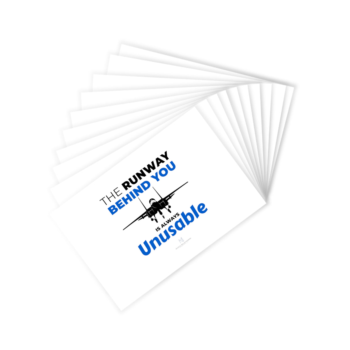 "The Runway Behind You" Postcards (10pcs)
