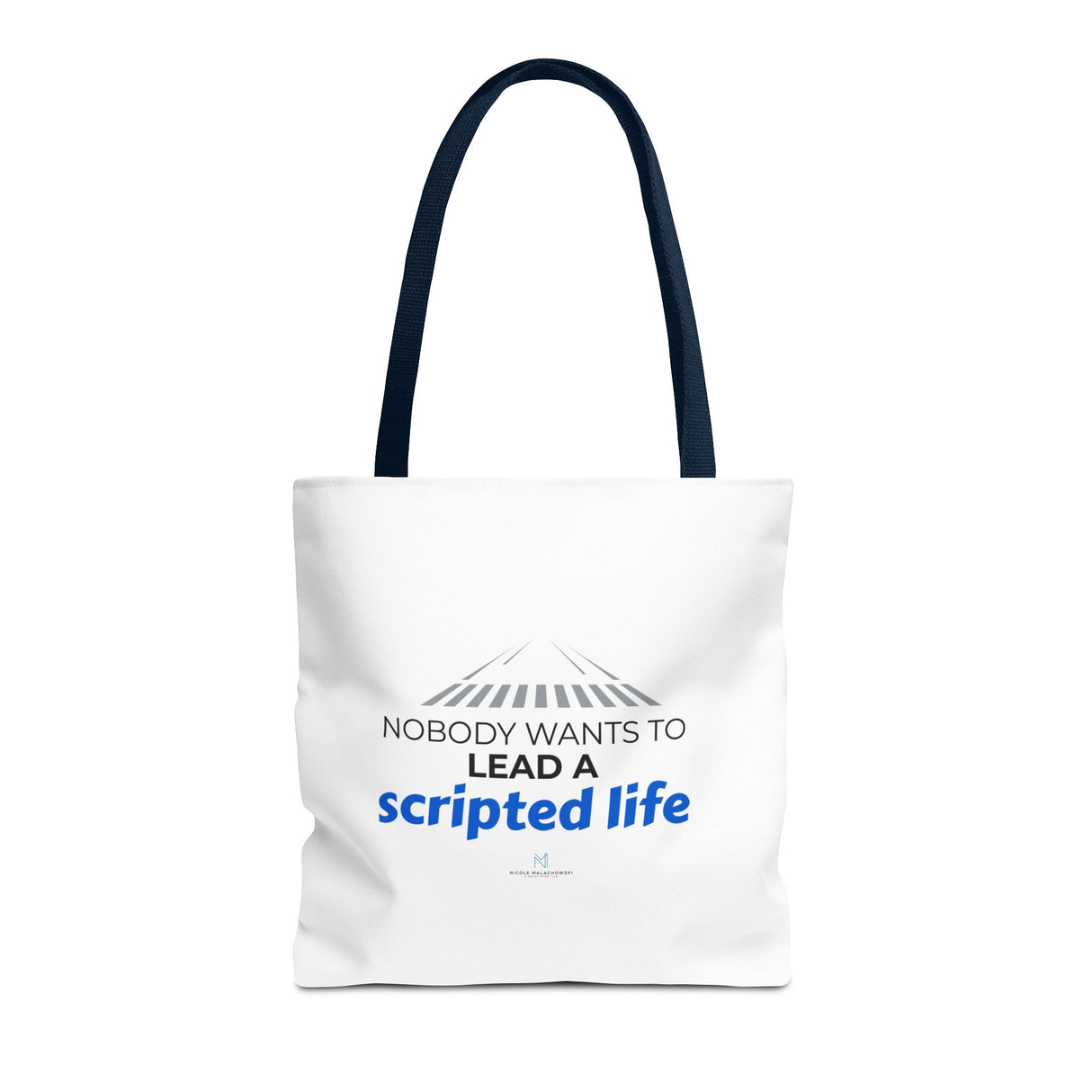"Scripted Life" Reusable Shopping Tote Bag