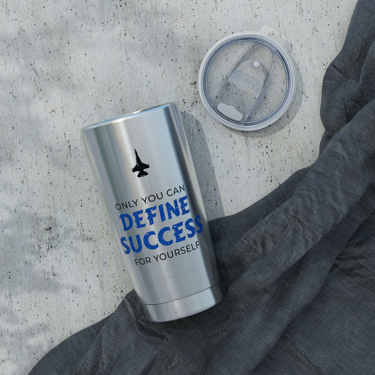 "Define Success" 20oz Silver Tumbler