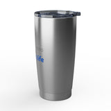 "No One Wants to Lead a Scripted Life" 20oz Silver Tumbler