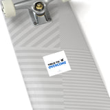 "Yield To Overcome" Square Stickers, Indoor/Outdoor