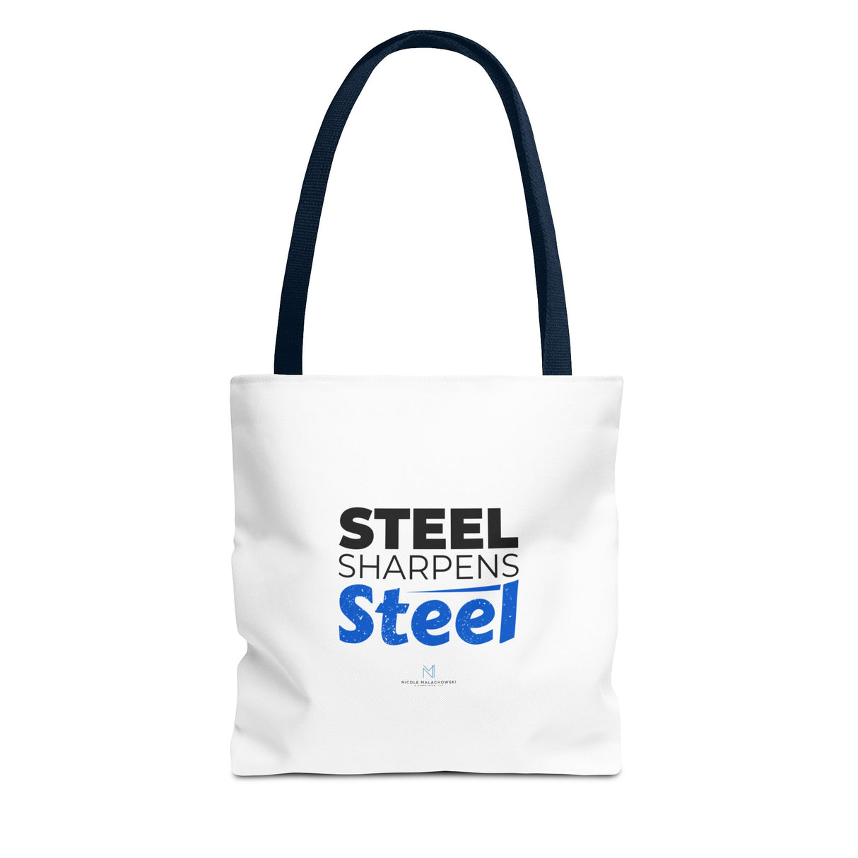 "Steel Sharpens Steel" Reusable Shopping Tote Bag