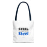 "Steel Sharpens Steel" Reusable Shopping Tote Bag