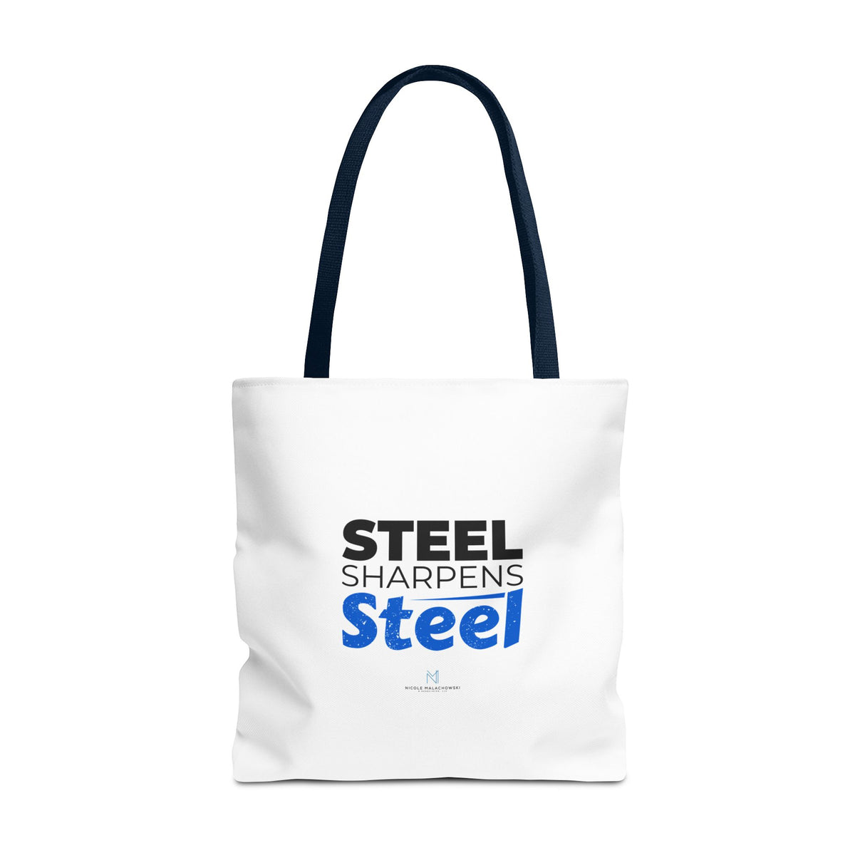 "Steel Sharpens Steel" Reusable Shopping Tote Bag