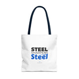 "Steel Sharpens Steel" Reusable Shopping Tote Bag