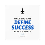 "Define Success" Square Stickers, Indoor/Outdoor
