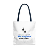 "The Wingman Contract" Reusable Shopping Tote Bag