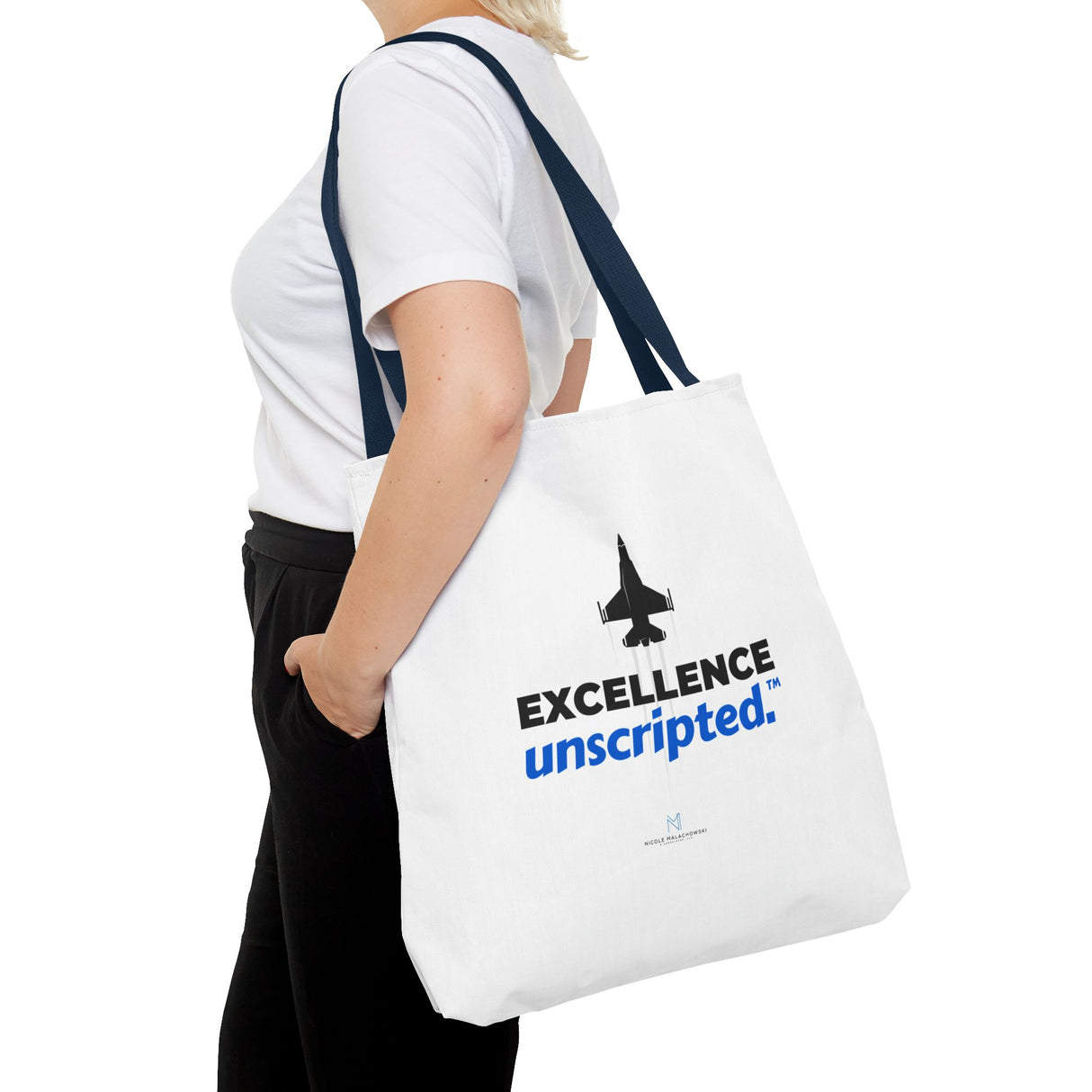 "Excellence Unscripted" Reusable Shopping Tote Bag