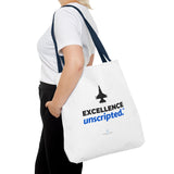"Excellence Unscripted" Reusable Shopping Tote Bag