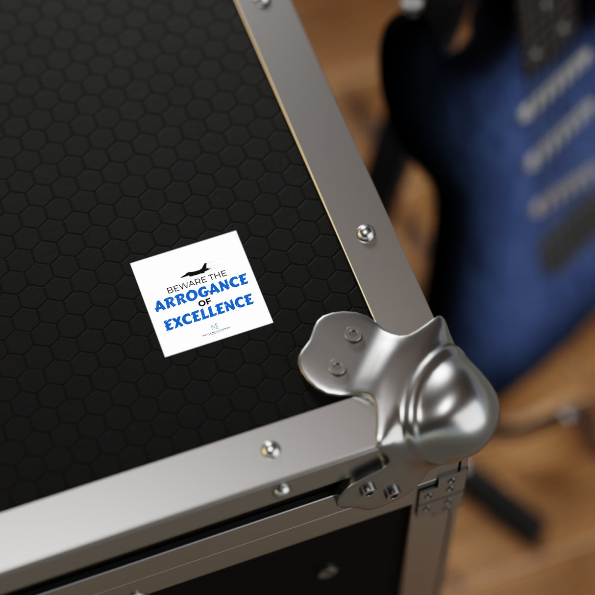 "Arrogance of Excellence" Square Stickers, Indoor/Outdoor