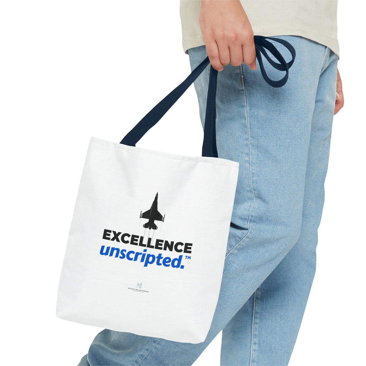 "Excellence Unscripted" Reusable Shopping Tote Bag
