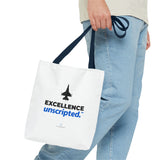 "Excellence Unscripted" Reusable Shopping Tote Bag