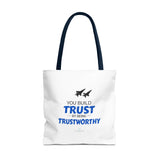"Build Trust" Reusable Shopping Tote Bag