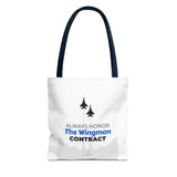 "The Wingman Contract" Reusable Shopping Tote Bag