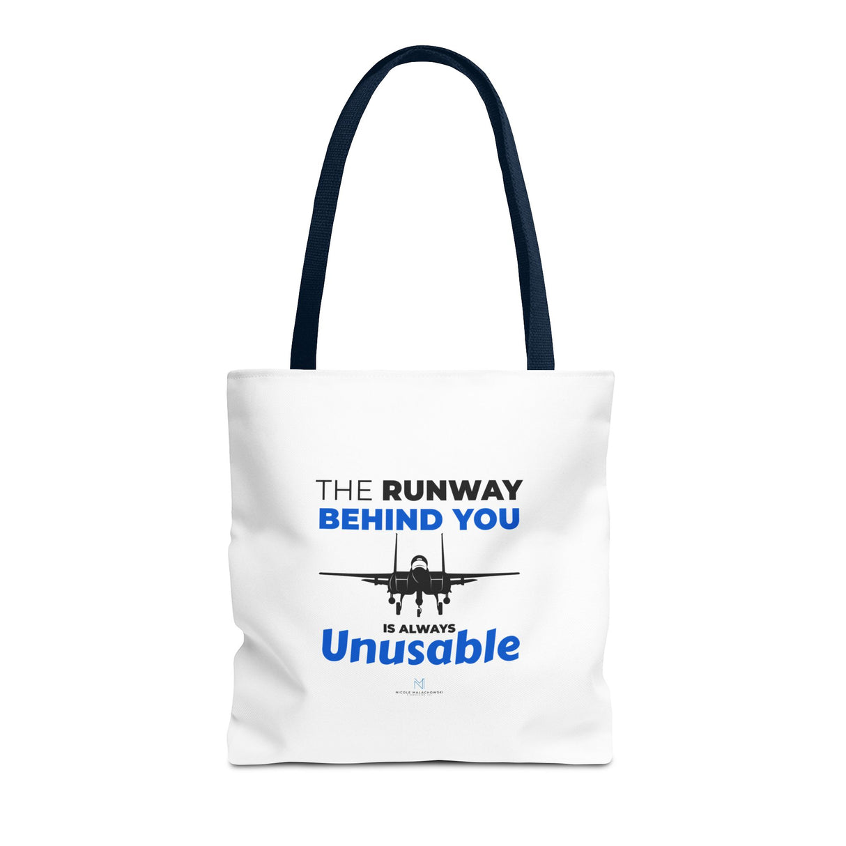 "The Runway Behind You" Reusable Shopping Tote Bag