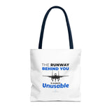 "The Runway Behind You" Reusable Shopping Tote Bag