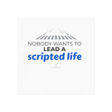 "Scripted Life" Square Magnet