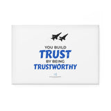 "Trustworthy" Button Magnet, Rectangle