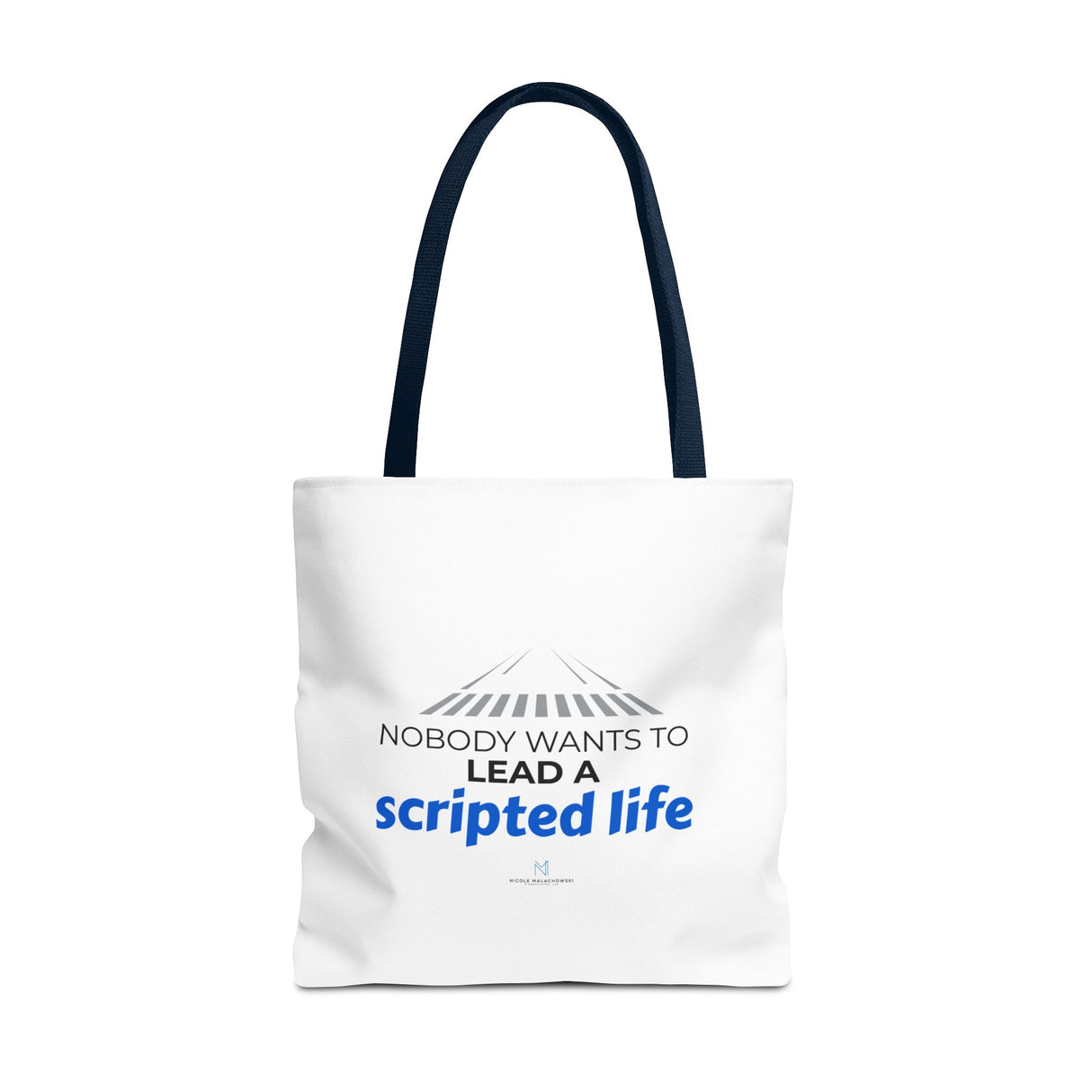 "Scripted Life" Reusable Shopping Tote Bag