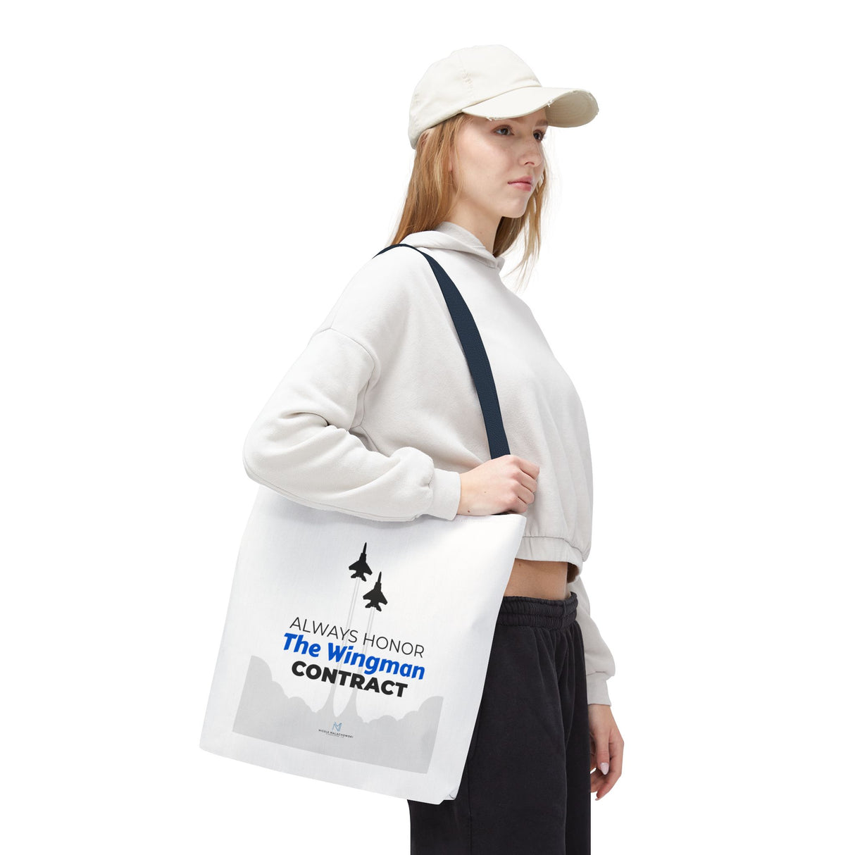 "The Wingman Contract" Reusable Shopping Tote Bag