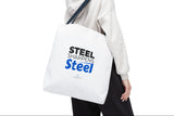 "Steel Sharpens Steel" Reusable Shopping Tote Bag