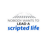 "Scripted Life" Kiss-Cut Sticker