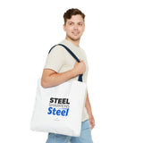 "Steel Sharpens Steel" Reusable Shopping Tote Bag