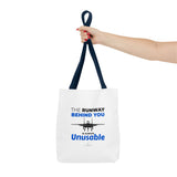 "The Runway Behind You" Reusable Shopping Tote Bag