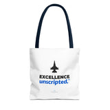 "Excellence Unscripted" Reusable Shopping Tote Bag