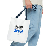 "Steel Sharpens Steel" Reusable Shopping Tote Bag