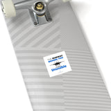 "The Runway Behind You" Square Stickers, Indoor/Outdoor