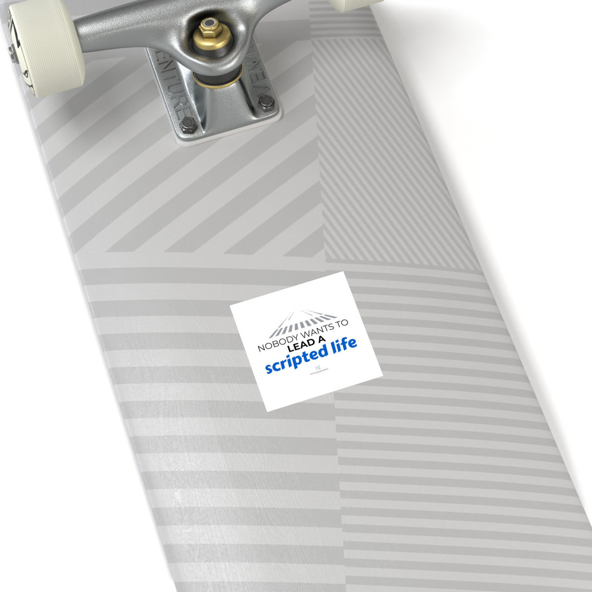 "Scripted Life" Square Stickers, Indoor/Outdoor