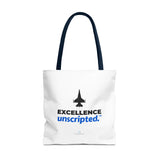 "Excellence Unscripted" Reusable Shopping Tote Bag