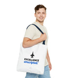 "Excellence Unscripted" Reusable Shopping Tote Bag