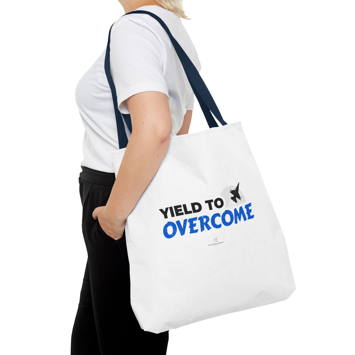 "Yield To Overcome" Reusable Shopping Tote Bag