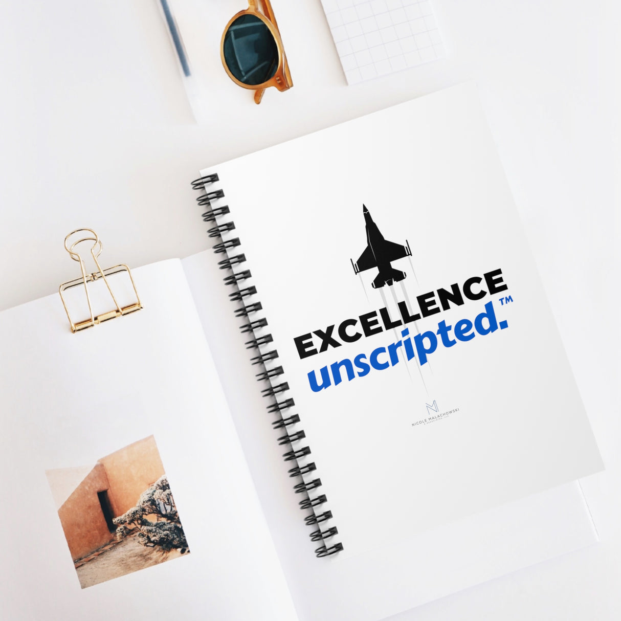 "Excellence Unscripted" II Spiral Notebook
